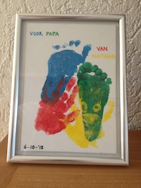 Spiksplinternieuw Vaderdagcadeau knutselen met je baby – 24Baby.nl WB-31
