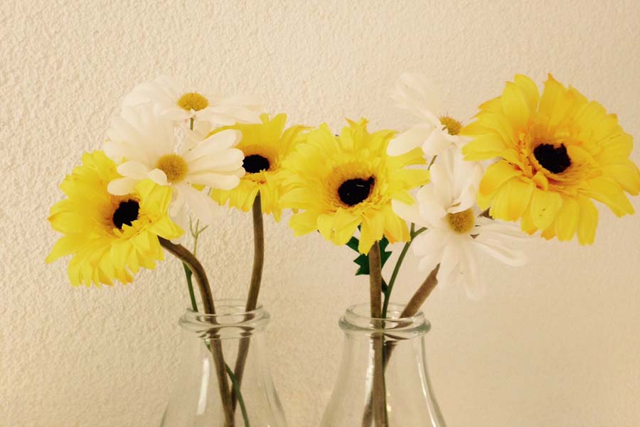 Bloemen babykamer