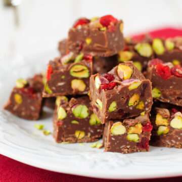 Chocolade pistache fudge