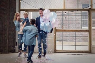Gender reveal confettiballon