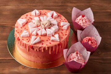 Roze babyshowertaart