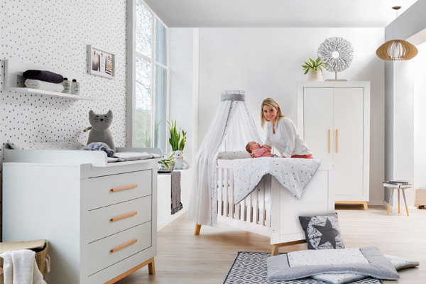 Miami Wood is een moderne babykamer
