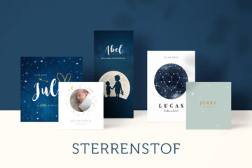 Geboortekaartjes in het thema Sterrenstof