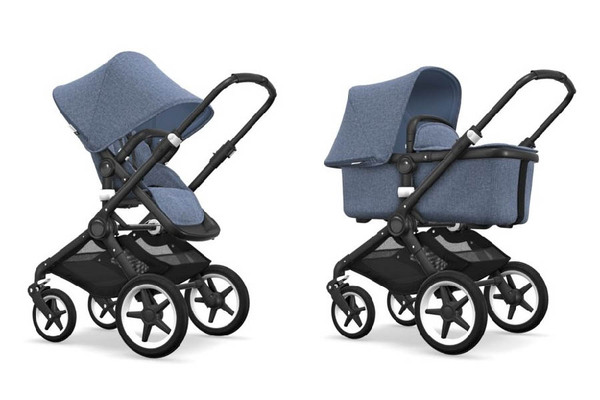 De Bugaboo Fox kinderwagen met wieg en wandelwagen
