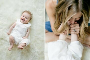 Moeder en baby met Friese meisjesnaam