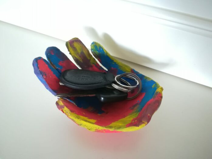 Vaderdag hand kleien