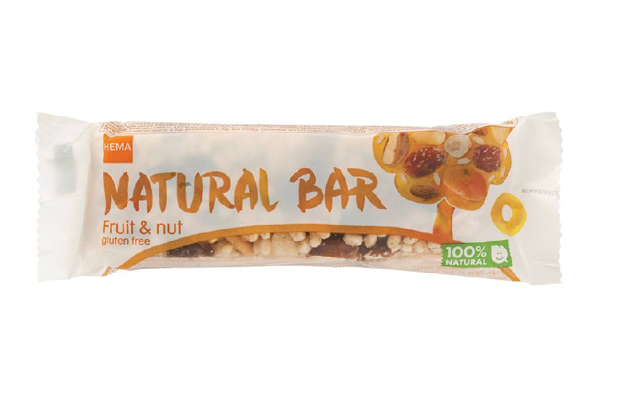HEMA natural bar veiligheidswaarschuwing