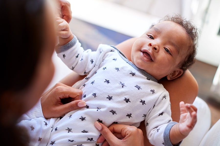 Baby met Babynamen 2021