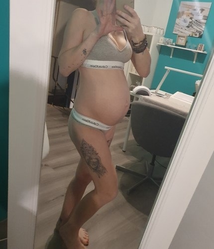 32 weken zwanger buikfoto