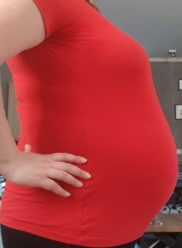 27 weken zwanger buikfoto