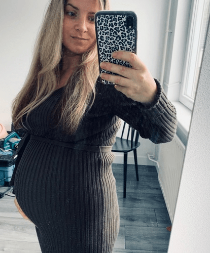 18 weken zwangere buik