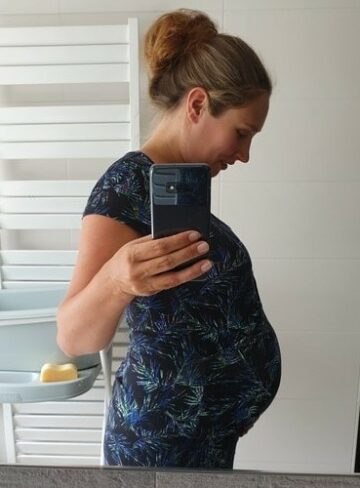 Buik bij 38 weken zwanger