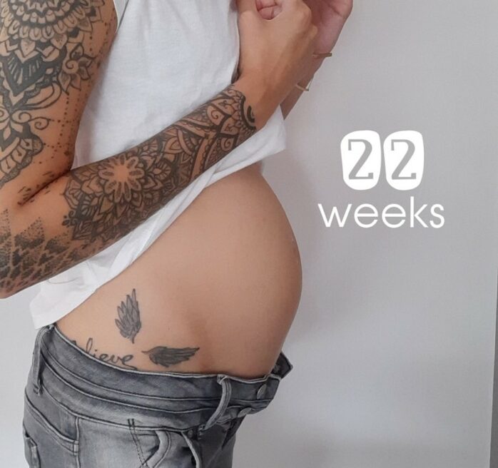 22 weken zwangere buik