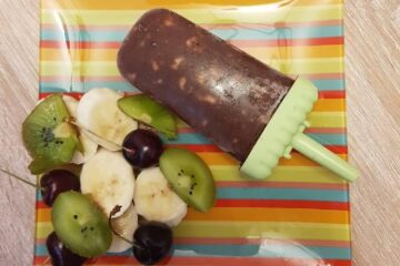 Choco banaan waterijsje voor baby