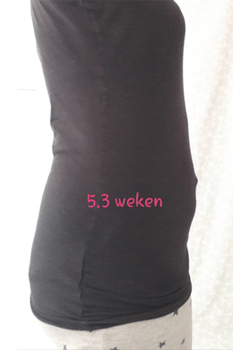 buikfoto 5 weken zwanger