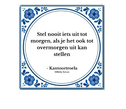 tegeltje tip tegen vermoeidheid