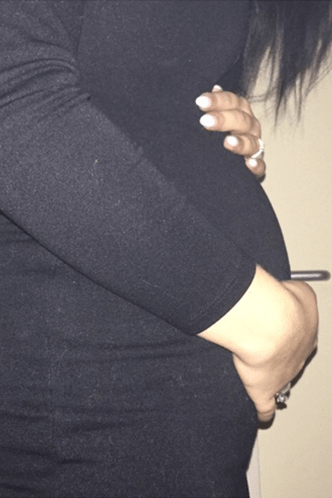 Babybauch 7. SSW