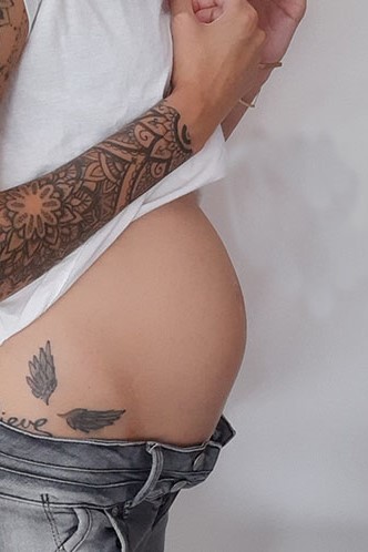 Babybauch 23. SSW