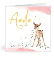 Geburtskarten mit dem Vornamen Aada