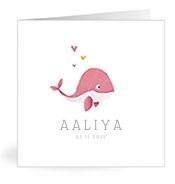 Geburtskarten mit dem Vornamen Aaliya