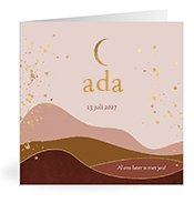 Geburtskarten mit dem Vornamen Ada