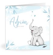 Geburtskarten mit dem Vornamen Adrián