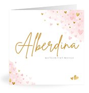 Geboortekaartjes met de naam Alberdina