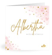 Geboortekaartjes met de naam Albertha