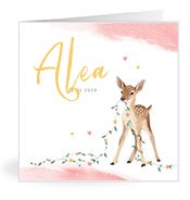 Geburtskarten mit dem Vornamen Alea