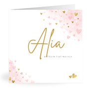 Geboortekaartjes met de naam Alia
