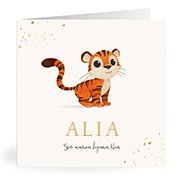 Geburtskarten mit dem Vornamen Alia