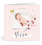 Geburtskarten mit dem Vornamen Alisa