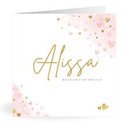 Geboortekaartjes met de naam Alissa