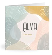 Geburtskarten mit dem Vornamen Alva