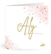 Geboortekaartjes met de naam Aly