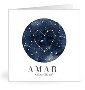 Geburtskarten mit dem Vornamen Amar