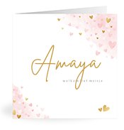 Geboortekaartjes met de naam Amaya