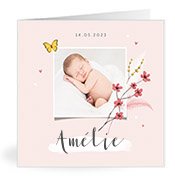 Geburtskarten mit dem Vornamen Amelie