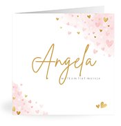 Geburtskarten mit dem Vornamen Angela