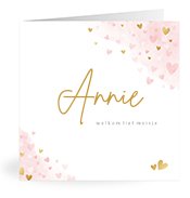 Geburtskarten mit dem Vornamen Annie