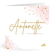 Geboortekaartjes met de naam Antonette