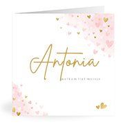 Geboortekaartjes met de naam Antonia