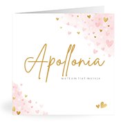 Geboortekaartjes met de naam Apollonia
