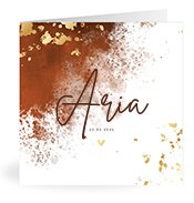 Geburtskarten mit dem Vornamen Aria