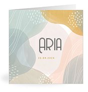 Geburtskarten mit dem Vornamen Aria