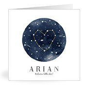 Geburtskarten mit dem Vornamen Arian