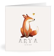 Geburtskarten mit dem Vornamen Arya