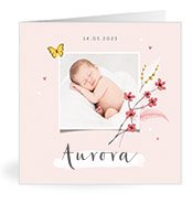 Geburtskarten mit dem Vornamen Aurora