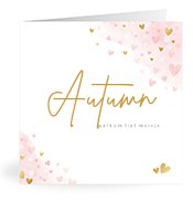 Geboortekaartjes met de naam Autumn