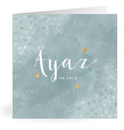 Geburtskarten mit dem Vornamen Ayaz